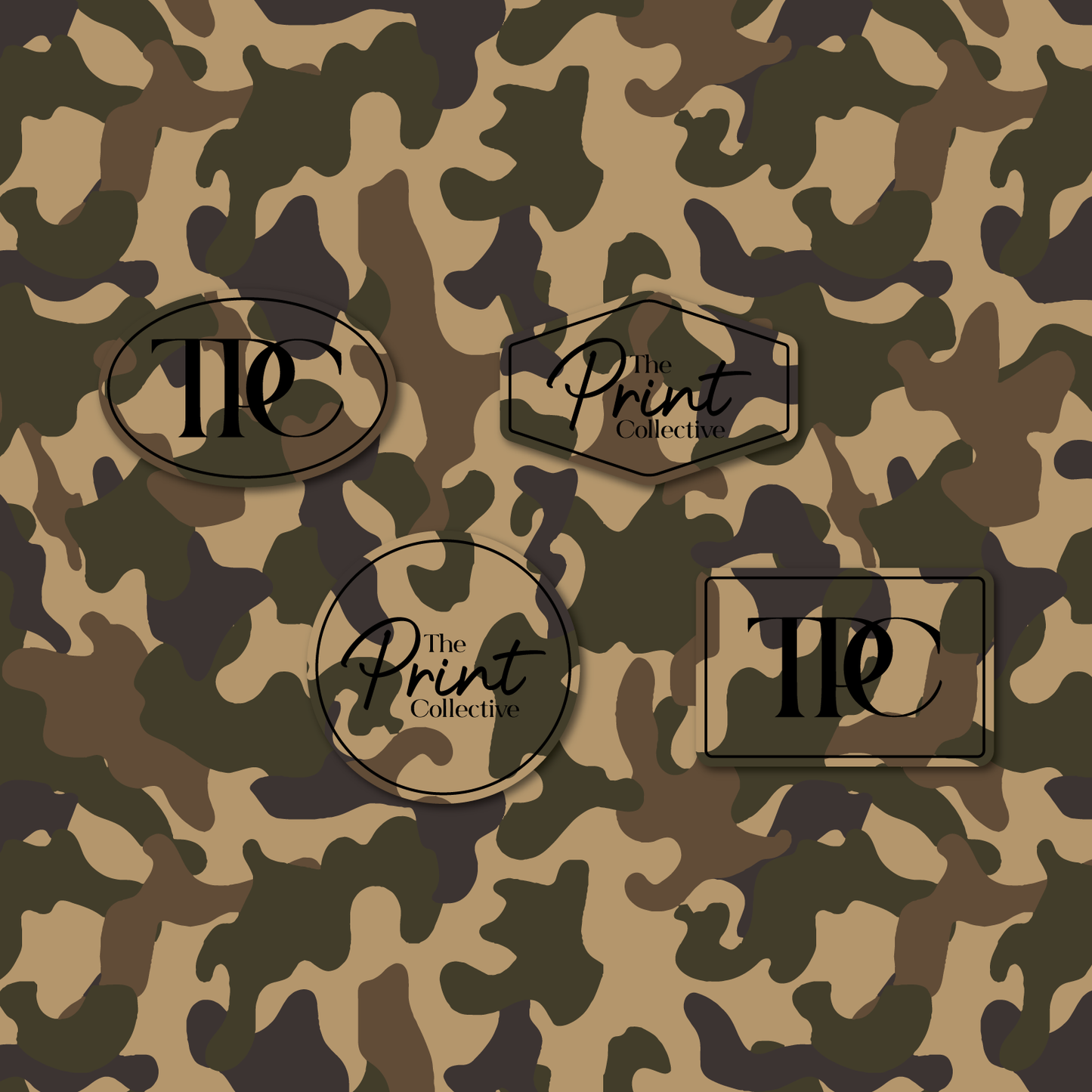 Dirt Road Camo - PatternFlex Leatherette 12 x 24