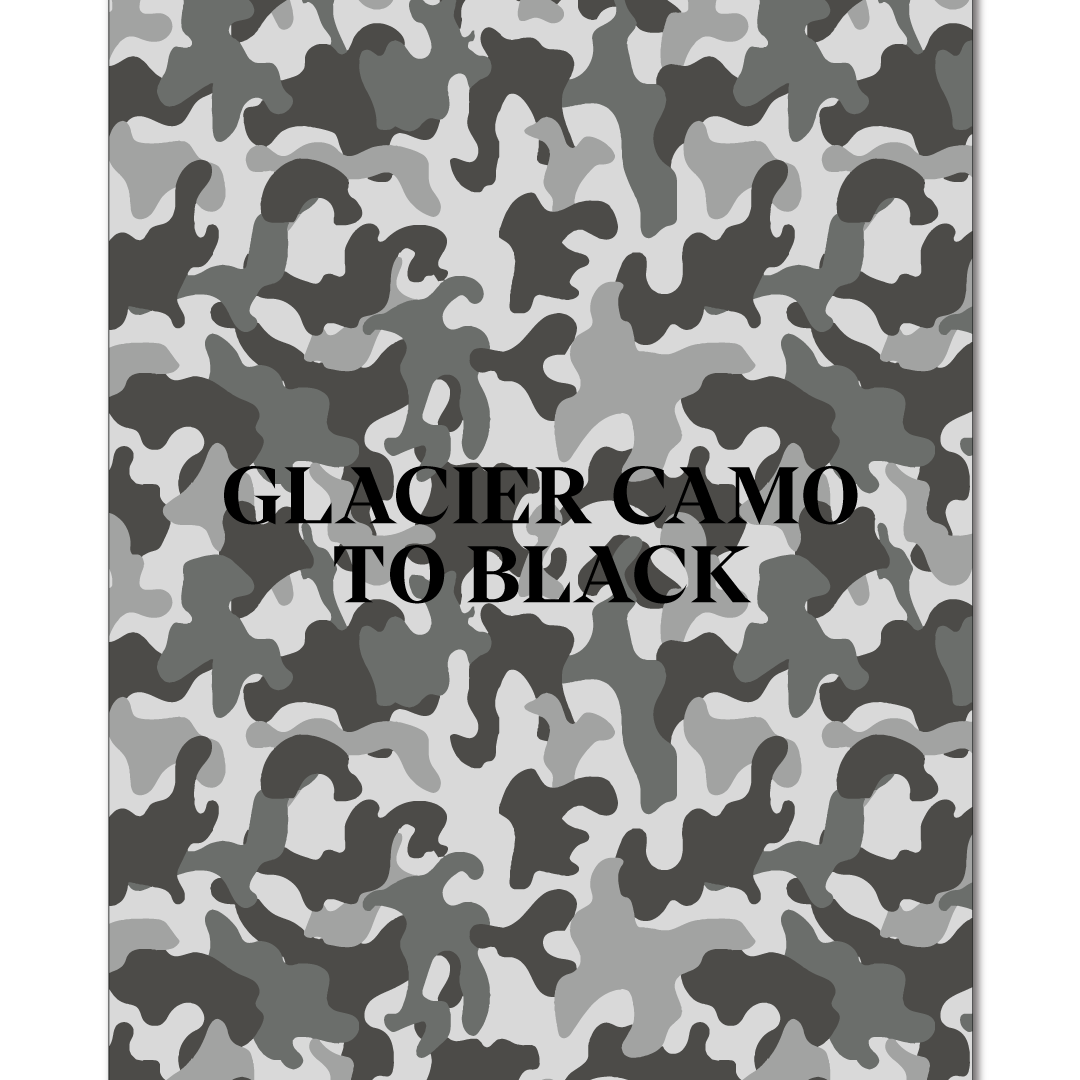 Glacier Camo - PatternFlex Leatherette 12 x 24