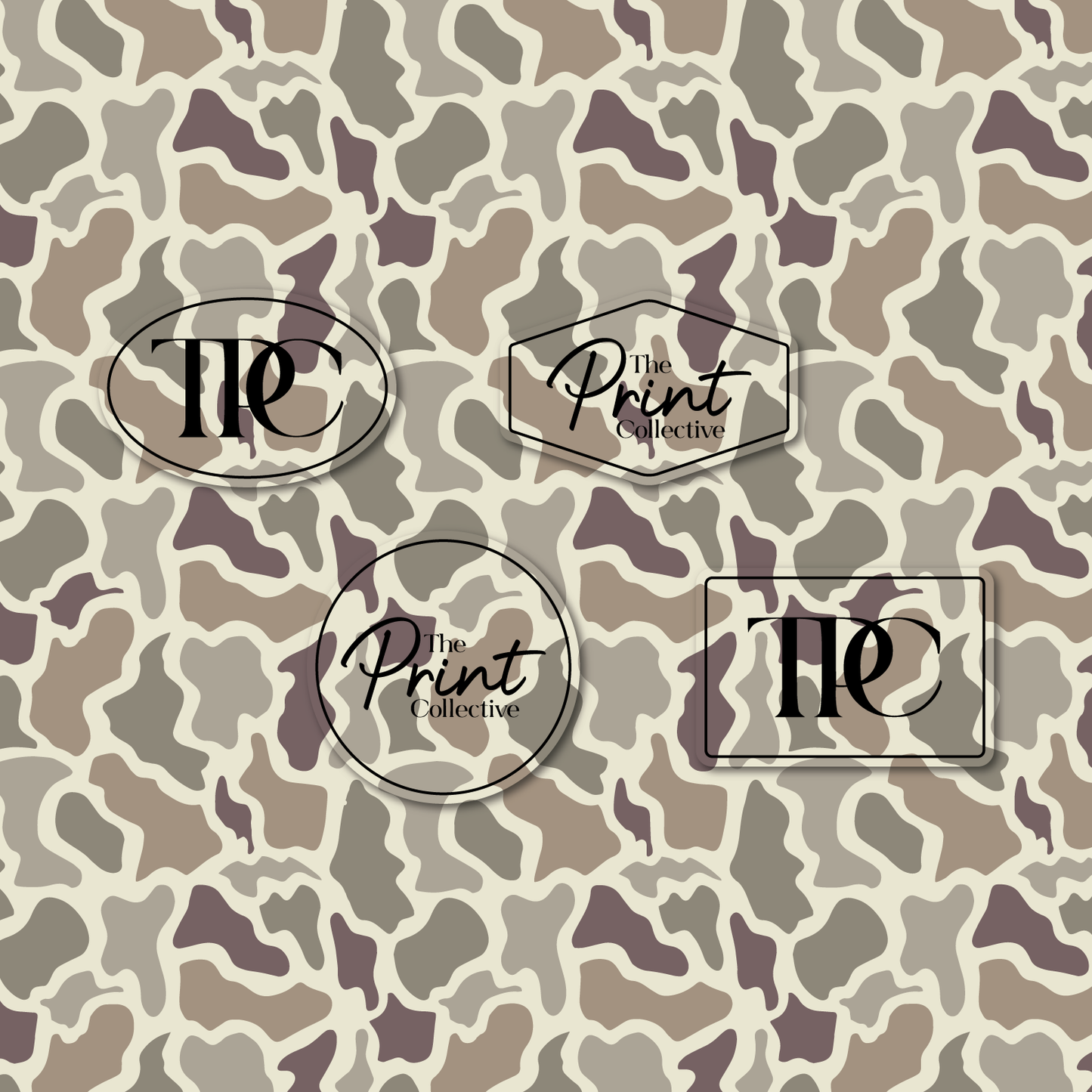 Pale Marsh Camo - PatternFlex Leatherette 12 x 24